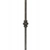 Tyč kovaná s ozdobným středem 14x14 mm, velikost 1000 mm