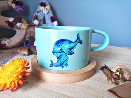 hrníček s velrybami