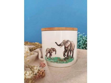 Keramická dóza - bambus víčko  Výběr motivů