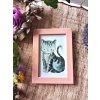 Plakát v rámečku A4 - Kočka