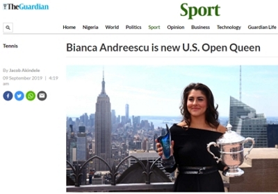 Jak vítězka US Open 2019 dostala náš skleněný výrobek