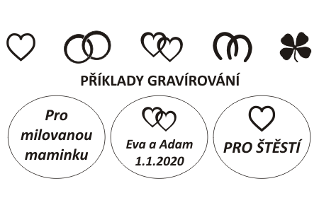 Vzory pro gravírování do skla.