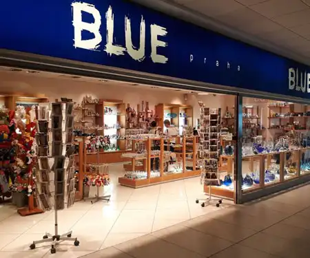 Obchod Blue Praha na letišti Praha.