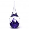 Skleněné těžítko kapka, dekor 02, ametyst