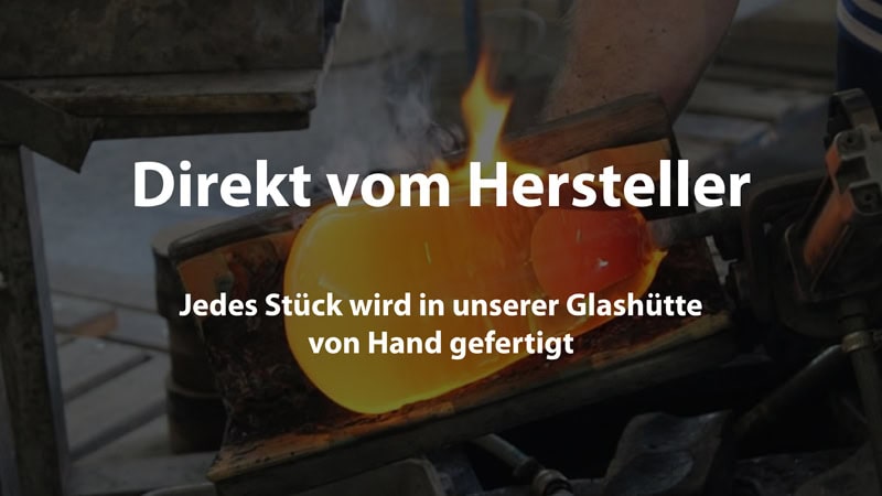 Glasherstellung in der Artcristal Bohemia Glashütte - Jedes Stück wird von Hand gefertigt