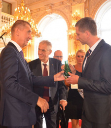 Der tschechische Präsident und der tschechische Premierminister