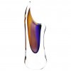 Deko Glaskunst Vase 04 ELEGANT - Goldener Topas und Ametyst