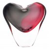 Deko Glaskunst Vase 08 LOVE - Pink und Rauchschwarz
