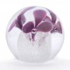 Briefbeschwerer Glaskugel Dekor 04, Helles Lila