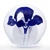 Briefbeschwerer Glaskugel Dekor 04, Blau