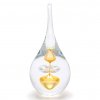 Briefbeschwerer aus Glas Tropfenform Dekor 08, Goldener Topas