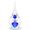 Briefbeschwerer aus Glas Tropfenform Dekor 08, Blau