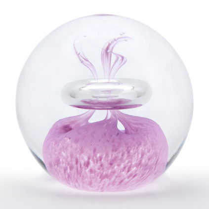 Glass Paperweight Decor 03, Light violet