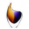 Art Glass Vase 06, Gold topaz and amethyst