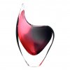 Art Glass Vase 06, LOVE - Pink and smoky black