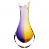 Art Glass Vase 09, Gold topaz and amethyst