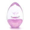 Glass Paperweight Egg Shape Decor 03, Light violet