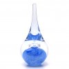 Glass Paperweight Drop Shape Decor 03, Light blue