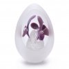 Cut Glass Paperweight Egg Shape Decor 04, Light violet