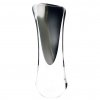 Art Glass Vase 00, MOON - Opal white and smoky black
