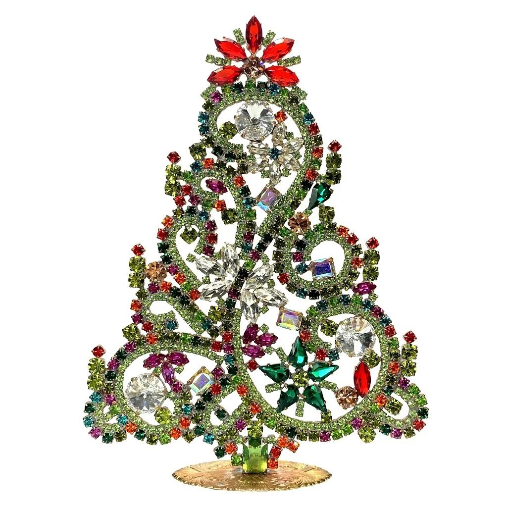 vintage christmas tree glass