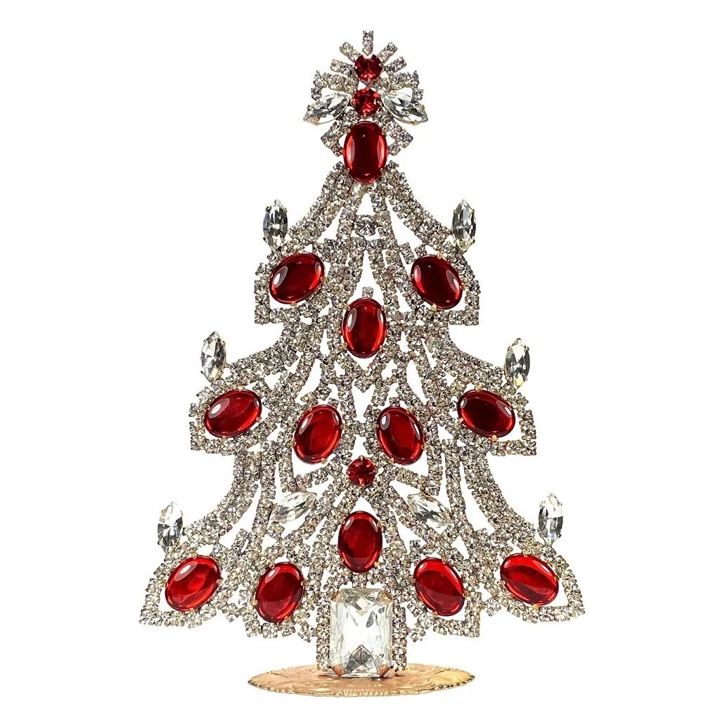 vintage christmas tree glass