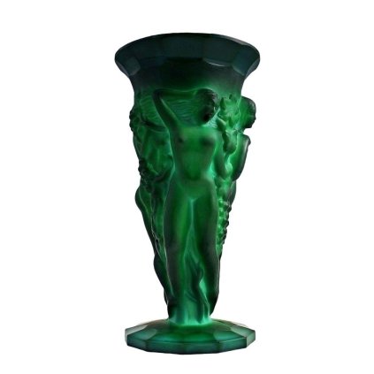 decorative large vase green malachite glass 1930 h hoffmann art deco interior design