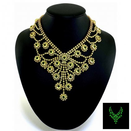 jewelry necklaces vaseline glass