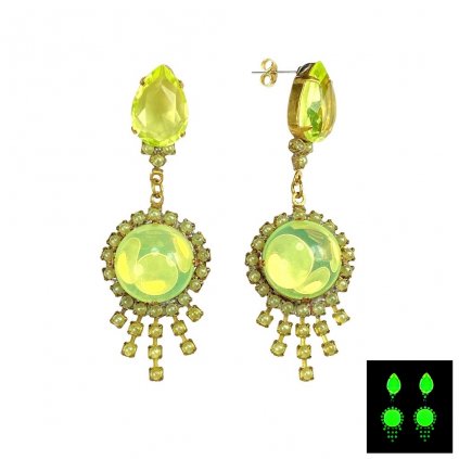 jewelry earrings uranium glass