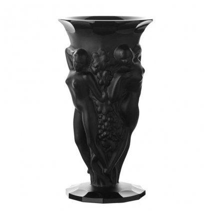 glass vase black