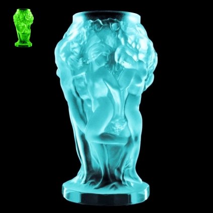 Art Deco and Art Nouveau Glass Vases H.Hoffmann by Lalique