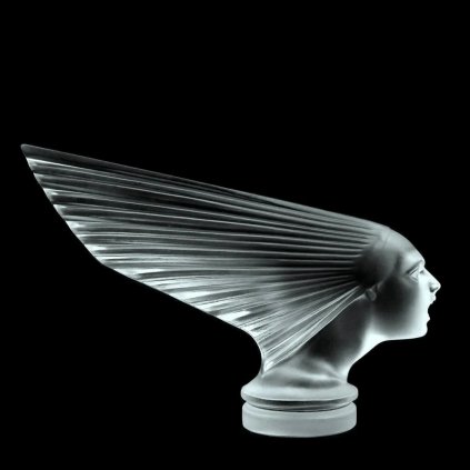 Art Deco 1930 Victoire Car Mascot Figurine ' SPIRIT OF THE WIND ' Hood Ornament H.Hoffmann