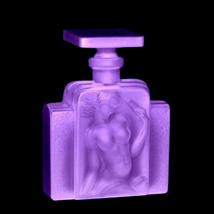art deco collectible perfume bottle odalisque alexandrite glass 1930 h hoffmann