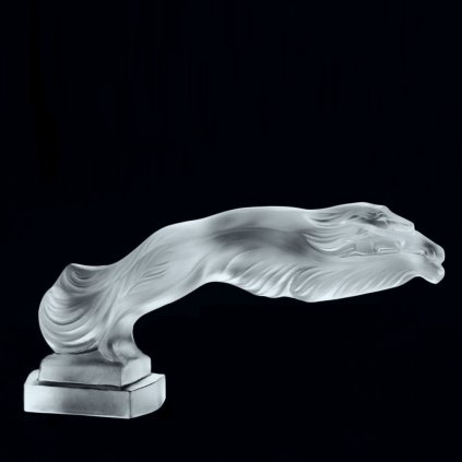 Lalique Crystal Art Deco Glass ' Greyhounds ' Car Mascot