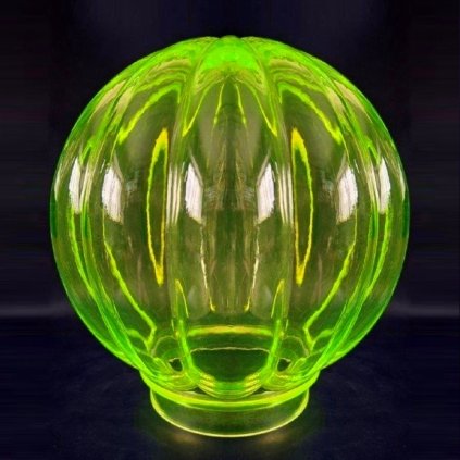 art deco vaseline uranium glass lamp shade 1930 h hoffmann 2