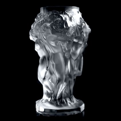 glamorous art deco 1930 h hoffmann frosted clear glass vase