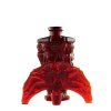 art deco rare ruby red collectible perfume bottle 1930 h hoffmann
