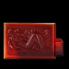 art deco ruby red glass nude lady bowl jewelry box 1930 s h hoffmann