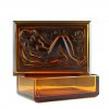 lalique amber bowl glass