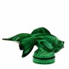 lalique fish malachite figurine