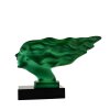 hood ornament speed girl art deco h hoffmann with black glass base v5 04