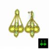 uranium glass earings large