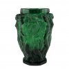 green glass vase