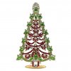 Vintage Czechoslovakian Rhinestones Standing Christmas Tree Extra Large