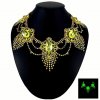 Art Deco Vintage Necklace Uranium Glass Beads