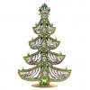 Vintage Czechoslovakian Rhinestones Standing Christmas Tree Extra Large