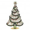 Vintage Czechoslovakian Rhinestones Standing Christmas Tree Extra Large