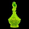 art deco 1930 bohemian collectible perfume bottle uranium glass