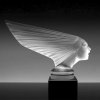 art deco glass victoire car mascot figurine spirit of the wind hood ornament lalique