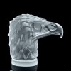 Head Eagle Car Mascot Art Deco Glass